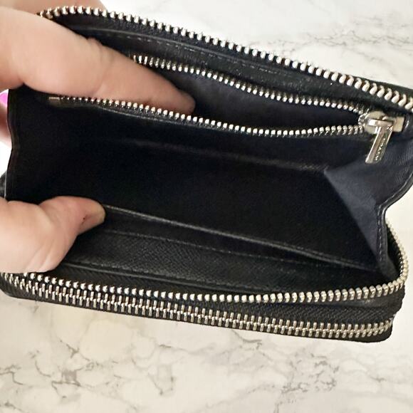 Coach Multicolor Zigzag Zip Wristlet - Yellow, Pink, Black, Tan, White - Picture 12 of 14